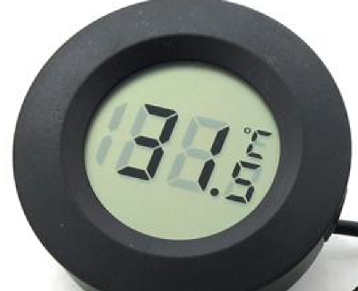 Цифровой термометр круглый 8009 с выносным датчиком