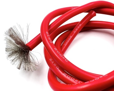 8AWG 8,3 мм² Медный провод в силиконовой изоляции (красный, UL3135) LFW-8R